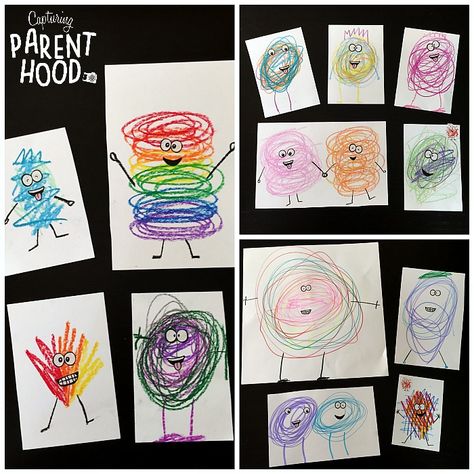 I'm NOT Just a Scribble - Scribble Art Not Just A Scribble, Diane Alber, Art Kindergarten, Grade 1 Art, Kindergarten Art Lessons, Kindergarten Art Projects, Scribble Art, Elementary Art Projects, Kindergarten Art