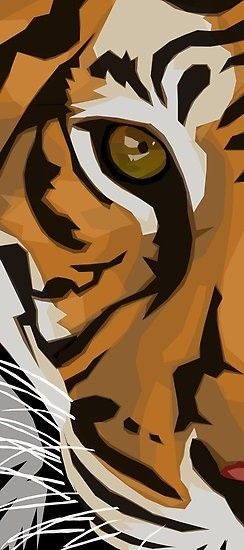 Tiger Eye Illustration, Tiger Art Illustration, Tiger Illustration Art, Painting Tiger, Tiger Poster, Tiger Illustration, Tiger Painting, Tiger Eyes, Eye Of The Tiger