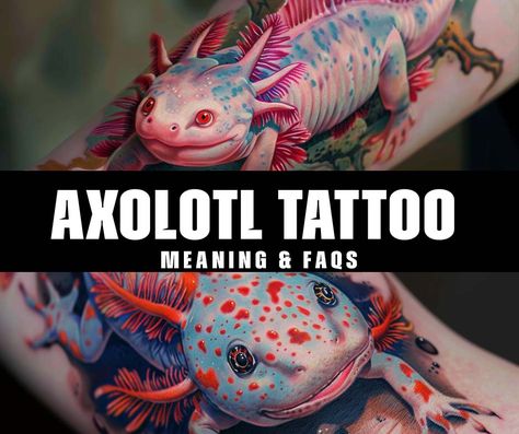 What is the symbolic meaning behind an axolotl tattoo? Axolotl Tattoo Simple, Matching Axolotl Tattoos, What Axolotl Are You, Axolotl Tattoo, Axolotl Spiritual Meaning, Fire Axolotl, Wheat Tattoo, Arabic Tattoo Design, Feathered Serpent