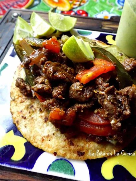 Steak Picado, Carne Asada Steak, Taco Love, Chopped Steak, Taco Stand, Beef Tacos, Home Cooked Meals, One Skillet, Tex Mex Recipes