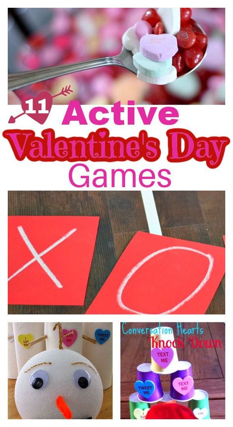 Over 11 Active Valentine's Day games for the classroom. Perfect for at home or school parties! www.kidfriendlythingstodo.com 5th Grade Valentine Party Games, Minute To Win It Games For Kids Valentines, Elementary Valentines Party Games, Easy Valentine Games For Preschoolers, Preschool Valentines Party Games, Minute To Win It Games Valentines Day, Valentine Minute To Win It For Kids, Valentines Games For Kids School Parties, Valentine Party Games For Preschoolers