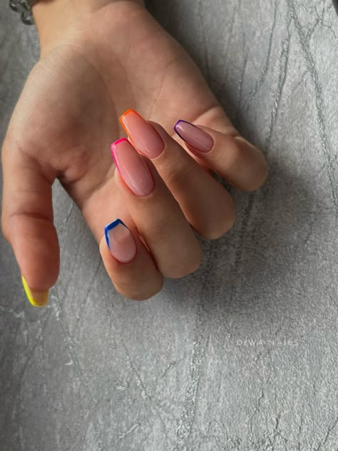 Ballerina Summer Nails, Nails Balerin, Sumner Nails, Ballerina Gel Nails, Nails Inspiration Ballerina, Ballerina Nails Short, Ballerina Nails Designs, Nail Picking, April Nails