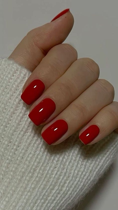 Red Gel Nails, Kutek Disney, Wine Nails, Unghie Nail Art, Maroon Nails, Red Acrylic Nails, Nagel Tips, Casual Nails, Work Nails