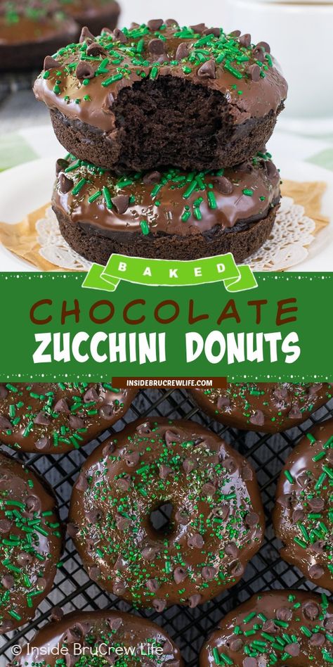 Zucchini Doughnut, Savory Chocolate, Savory Donuts, Chocolate Desserts Fancy, Baked Donuts Easy, Cake Doughnuts, Baked Doughnuts, Summer Zucchini, Gluten Free Donuts