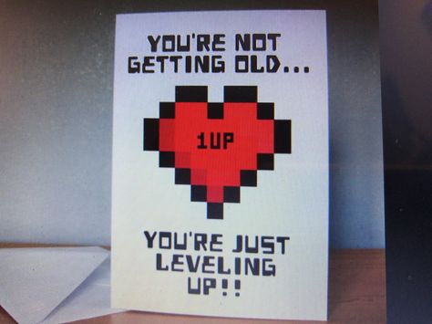 Video Game Birthday Cards, Video Game Cards Birthday, Nerd Birthday Card, Birthday Cards For Him Diy, Bday Card For Brother, Video Game Birthday Card, Gaming Cards, Video Game Birthday, Happy Birthday Cards Diy