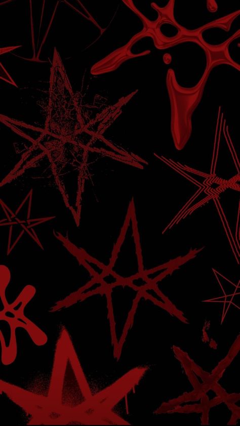 Sketchy Wallpaper, Red And Black Wallpaper Dark, Red Star Wallpaper, Wallpaper Dark Red, Uicideboy Wallpaper, Iphone Wallpaper Stars, Wallpaper Edgy, Red Aesthetic Grunge, Red And Black Wallpaper