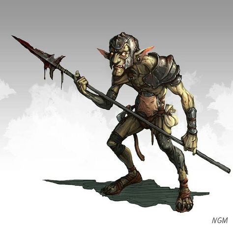 Goblin Feral Goblin, Goblin Soldier, Goblin Warrior, Goblin Art, Dnd Monsters, Fantasy Races, Dungeons And Dragons Homebrew, Fantasy Monster, Fantasy Adventure