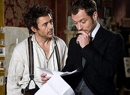 Robert Downey Jr. And Jude Law -- "Sherlock Holmes: A Game of Shadows" behind the scenes Sherlock Holmes Robert Downey Jr, Holmes Movie, Watson Sherlock, Jeremy Brett, Literary Characters, Sherlock Holmes Bbc, Guy Ritchie, Sherlock John, 221b Baker Street