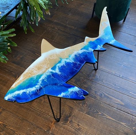 shark,furniture,ocean,resin,etsy Shark Furniture, Ocean Resin, Wood Working, Resin Crafts, Resin Art, On Tumblr, Surfing, Craft Ideas, Woodworking