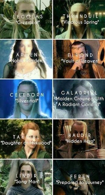 elven names and their meanings Legolas Thranduil, Elven Names, Funny Lotr, Names And Their Meanings, Lotr Elves, Legolas And Thranduil, Lotr Funny, Elf Names, Tolkien Elves