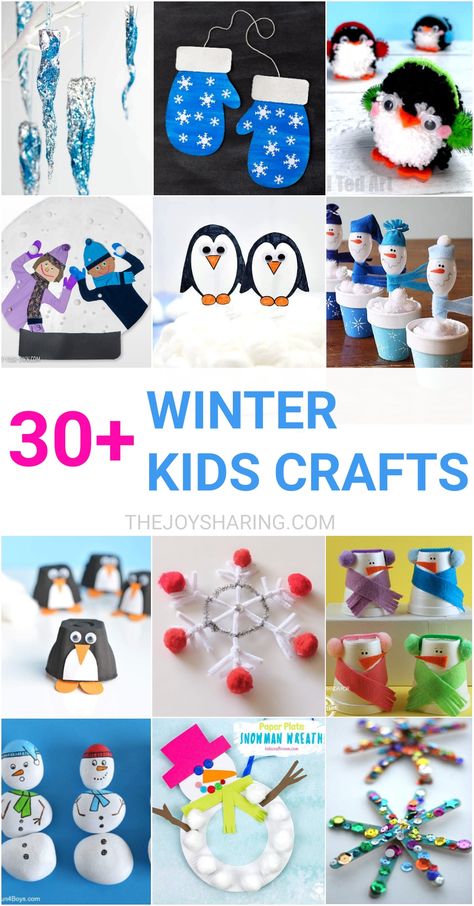 Simple crafts and activities to do with kids in the winter season. #kidscrafts #craftsforkids #easycrafts #winter #wintercrafts #winteractivities #preschoolcrafts #kidsactivities #kindergarten #teachersfollowteachers #teacher #snowflakes #snowman #penguins #crafts #snowmancrafts #penguincrafts Winter Storytime Crafts For Preschoolers, Winter Crafts For Kindergarten Classroom, Winter Theme Activities For Kids, Simple Winter Crafts For Kids, Winter Craft Activities, Winter Kids Crafts, Easy Winter Crafts For Kids, January Craft, Afterschool Program