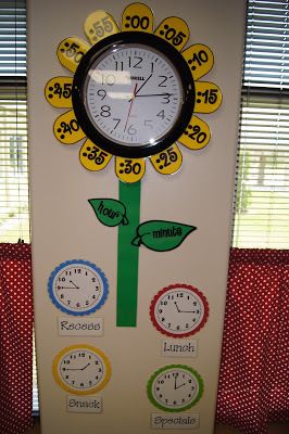 Teaching Kids to Tell Time Using An Analog Clock Plants Kindergarten, Classroom Clock, Diy Classroom Decorations, Classroom Organisation, Teaching Time, 2nd Grade Classroom, Analog Clock, Diy Classroom, Kindergarten Crafts