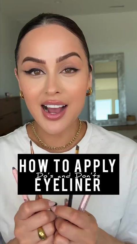 Eyeliner 🗡️ baddies let’s perfect it! Eyeliner used Too Faced liquid liner #eyelinertutorial #Eyeliner #eyelinertips | Christen Dominique | Christen Dominique · Original audio Christen Dominique, Eyeliner Application, Smokey Eyeliner, Makeover Tips, Eyeliner Products, Eye Liner Tricks, How To Apply Eyeliner, Latest Makeup, Make Beauty