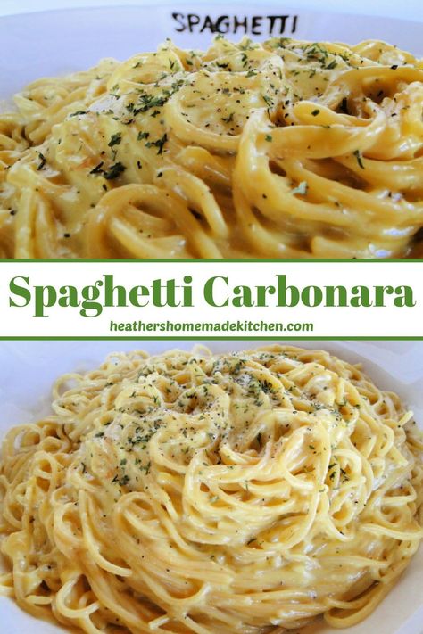 Spicy Pasta Recipes, Carbonara Ingredients, Cheesy Spaghetti, Quick Pasta Dishes, Baked Rigatoni, Baked Penne, Spicy Pasta, Spaghetti Carbonara, Baked Spaghetti