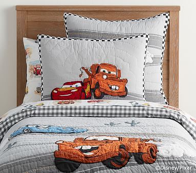 Disney Pixar Cars Bedding Look #pbkids Pixar Cars Room, Cars Room Ideas, Disney Cars Nursery, Cars Themed Bedroom, Disney Cars Bedroom Decor, Toddler Bedroom Themes, Car Toddler Room, Pixar Room, Disney Cars Room