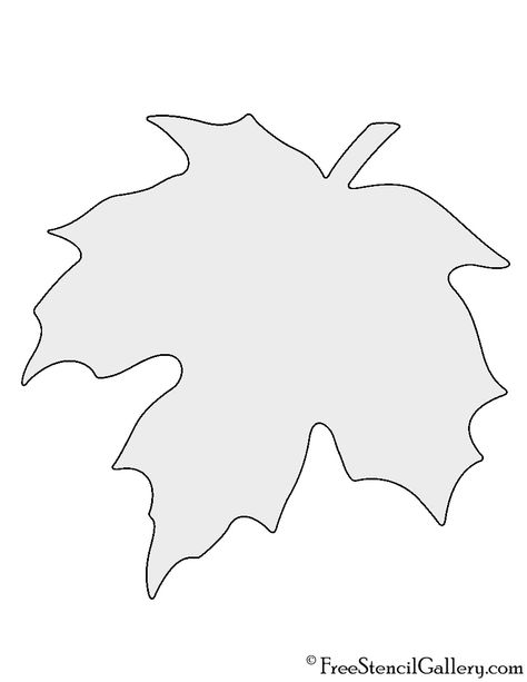 Maple Leaf Stencil Maple Leaf Template, Leaf Template Printable, Fall Leaf Template, Printable Leaves, Leaf Coloring Page, Leaf Outline, Leaf Stencil, Applique Templates, Leaf Template