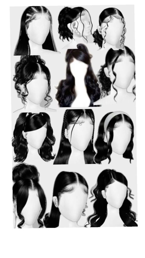 Easy Down Hairstyles, Hairstyles With Curled Hair, Hair Down Styles, Perfect Curly Hair, Hair Braid Patterns, Sleek Ponytail Hairstyles, Easy Hairstyles For Thick Hair, Big Box Braids Hairstyles, Hair Inspiration Long