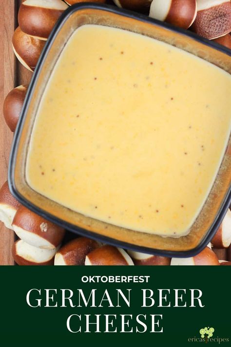 German Beer Cheese, German Beer Cheese Dip, German Cheese, Beer Cheese Recipe, Beer Cheese Dip Recipe, Beer Cheese Sauce, Pretzel Bread, German Food Authentic, Oktoberfest Food