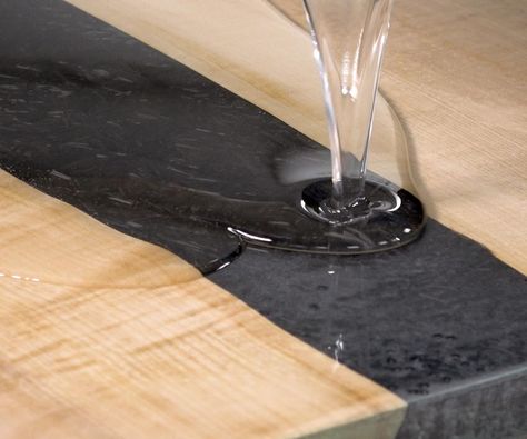 How to Resin Flood Coat a High Gloss Epoxy Coating Onto Wood and Other Surfaces : 7 Steps - Instructables Deep Pour Epoxy Projects, Epoxy Wood Table, Resin River Table, Resin Table Top, Epoxy Resin Table, Resin Pour, Porous Materials, Resin Uses, River Table