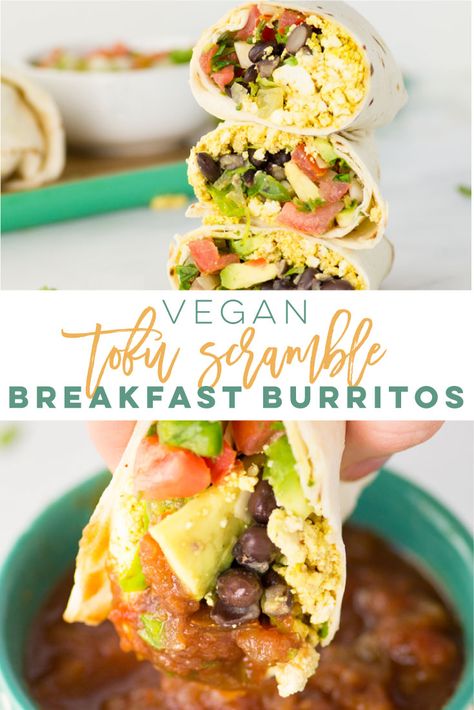 Tofu Scramble Breakfast, Savory Vegan Breakfast, Vegan Tofu Scramble, Recipe Tofu, Tofu Scramble Vegan, Vegan Breakfast Burrito, Tofu Breakfast, Healthy Mexican Recipes, Mexican Breakfast Recipes