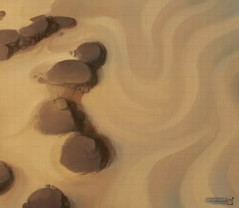 Desert Dunes |  Sliph auf Patreon 5e Maps, Desert Map, Ground Texture, Dnd Battle Maps, Pen And Paper Games, Roll For Initiative, Dnd World Map, Tottori, Desert Dunes