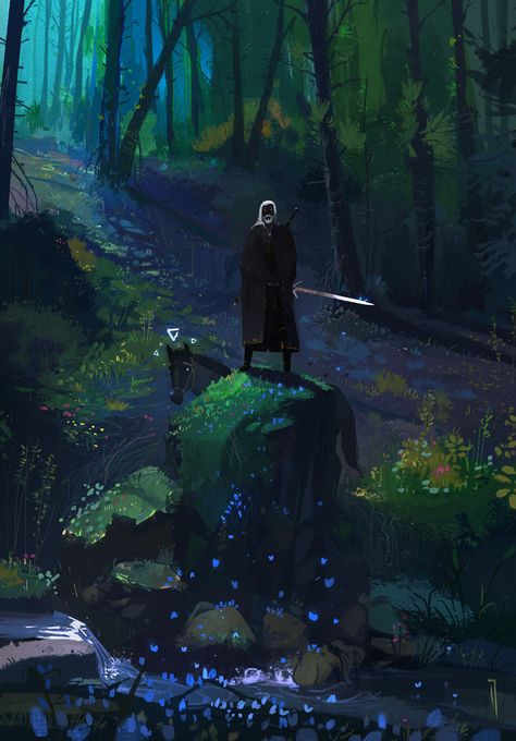 ArtStation - Forest of Delusions Ismail Inceoglu, Witcher Aesthetic, Games Concept Art, Witcher Wallpaper, The Witcher Series, Witcher Series, Witcher Art, Witcher 3 Wild Hunt, Geralt Of Rivia