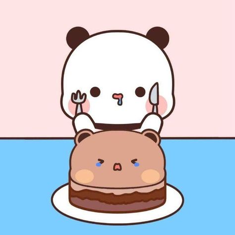 Dessert 🍪🎂😔🐻✨ . #bububabycouples #love #cute #comic #bearcouple #dessert #cake Bubu And Dudu, Cute Comic, Dudu Bubu, Disney Art Drawings, Hijab Styles, Dessert Cake, Mehendi Designs, Food Snapchat, Love Cute