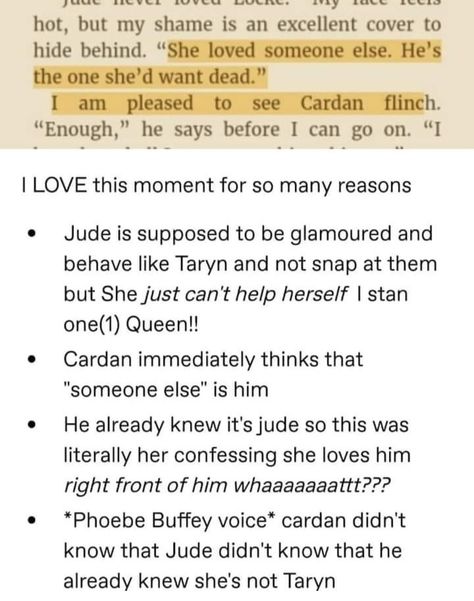 Jude X Cardan, Cardan Greenbriar, Prince Quotes, Holly Black Books, Queen Of Nothing, The Cruel Prince, Favorite Book Quotes, Holly Black, Book Jokes