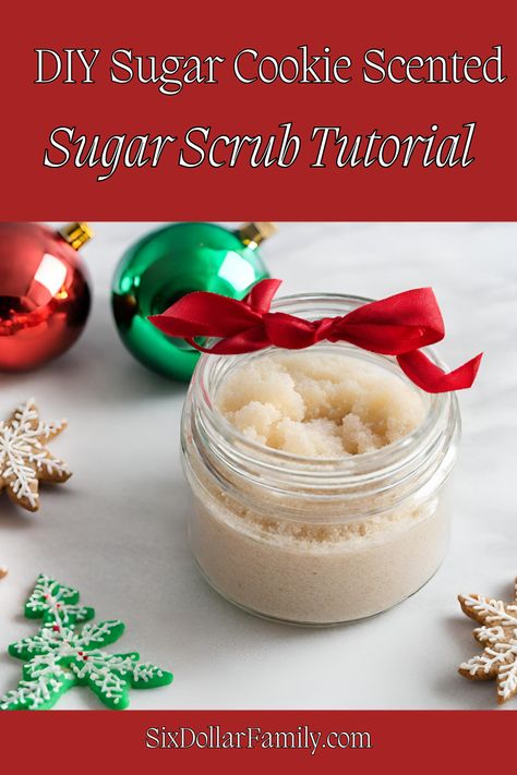 Indulge in the sweet aroma of freshly-baked sugar cookies, without even turning on your oven. Our DIY Sugar Cookie Scented Sugar Scrub is the ultimate treat for your skin, and an incredibly enjoyable experience to make. Learn how to create this luxurious sugar scrub using simple, all-natural ingredients that will leave your skin soft, smooth, and smelling delightful. Sugar Cookie Sugar Scrub Recipe, Sugar Cookie Scrub Diy, Simple Sugar Scrub Recipe, Sugar Cookie Sugar Scrub, Sugar Cookie Scrub, Simple Sugar Scrub, Diy Sugar Cookies, Easy Sugar Scrub, Scrub Homemade