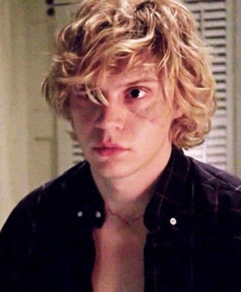 Kyle- American Horror Story: Coven. (Blonde Evan Peters? I can dig it) Evan Peters And Halsey, Tate Ahs, Unholy Pictures, Kyle Spencer, Evan Peters Ahs, Evan Peters American Horror Story, Evan Peter, Tate And Violet, American Horror Story 3