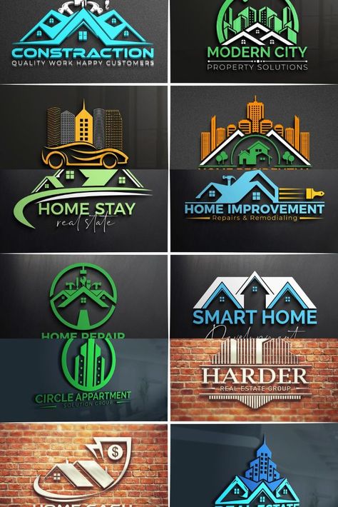 I will do real estate, construction, property, realtor, logo design Realtor Logo Design, Realtor Logo, Service Logo, How To Make Logo, Modern City, Branding Kit, Quality Work, Design Design, Freelancing Jobs