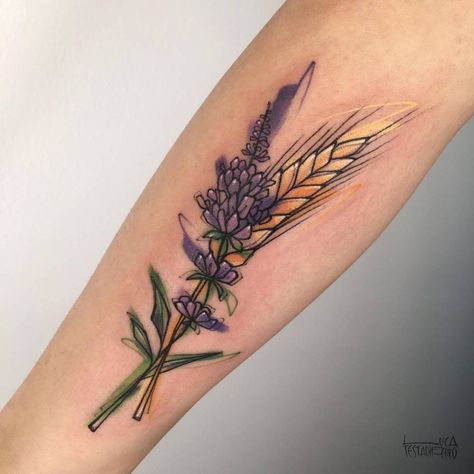 Wheat Tattoo, Learn To Tattoo, Cow Tattoo, Lavender Tattoo, Ancient Tattoo, Diamond Tattoos, Sketch Style, Boy Tattoos, Skin Therapy