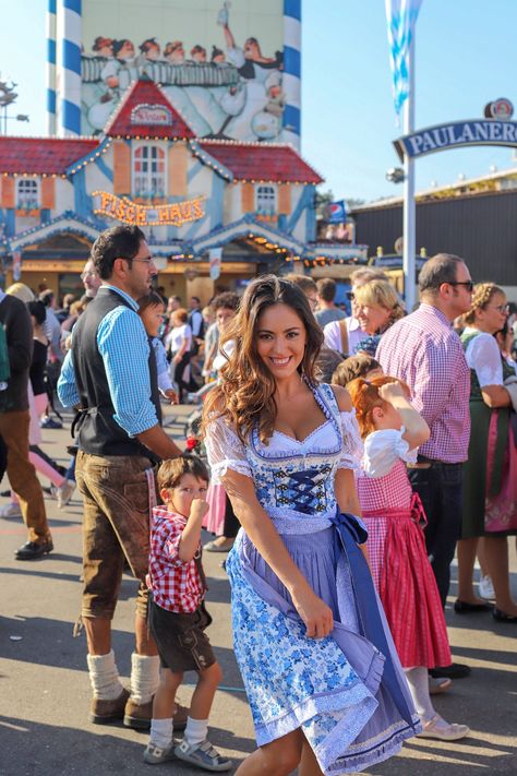 Oktoberfest in Munich | Lush to Blush Oktoberfest In Germany, Germany Culture, Octoberfest Outfits, Oktoberfest Hairstyle, Germany Wallpaper, Octoberfest Girls, Flag Germany, Drindl Dress, Germany Aesthetic