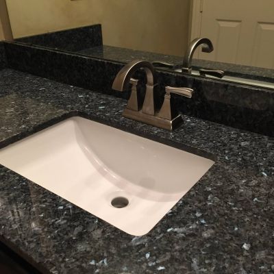 Blue Pearl Granite Bathroom, Granite Bathroom Vanity, Blue Pearl Granite, Countertops Marble, Quartz Bathroom, Granite Bathroom, Granite Vanity, Bath Sinks, Bath Ideas