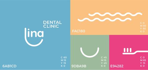 Dental Clinic Logo Brand Identity, Smile Dental Logo, Dentist Branding Design, Dental Branding Design, Dental Clinic Branding, Clinic Moodboard, Cleaning Branding, Dental Logo Design Ideas, Dentist Logo Design