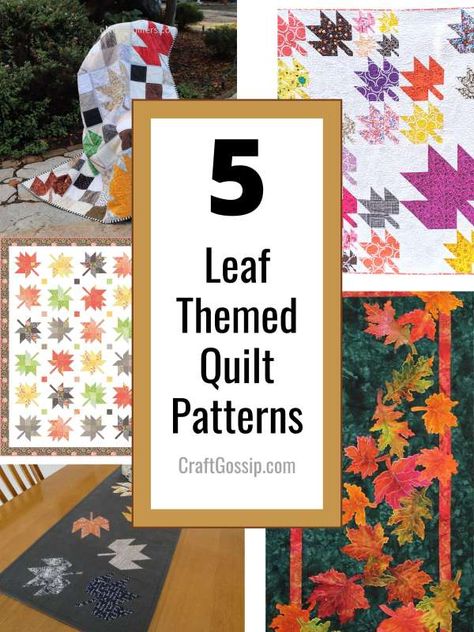 5 Autumn Leaf Quilt Patterns – Quilting Oak Leaf Quilt Pattern, Autumn Leaf Quilt, Leaf Quilt Pattern, Leaf Quilts, Leaves Quilt, Leaf Quilt, Christmas Mug Rugs, Quilts Blocks, Applique Wall Hanging