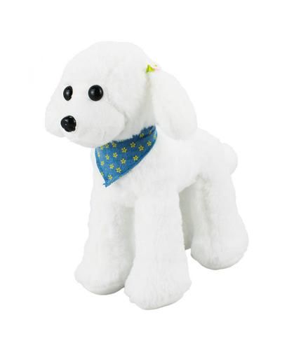 Cachorro Branco Poodle Bandana 23cm - Pelúciaa

Bichinho de pelúcia no formato de um cachorrinho da raça Poodle usando uma bandana na cor azul.Cachorro com 23 cm de comprimento.

Olhos e nariz de plástico.

Detalhes:

Peso: 100 gramas;
Altura: 21,5cm;
Largura: 13cm;
Comprimento: 23cm;
Material: Poliéster;
Enchimento: Fibra de poliéster; 
Produto certificado por Órgão acreditado pela CGCRE do INMETRO. Mom And Baby, Doll Toys, Baby Toys, Labrador, Toys Games, Pom Pom, Dolls, Toys