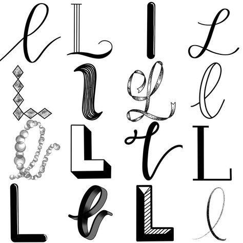 Letter L Nail Design, Letter L Font Design, L In Different Fonts, L Font Design, L Logo Design Ideas, L Letter Design, Letter L Logo Design, L Letter Logo, L Font