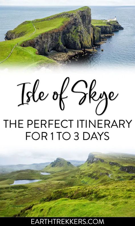 Plan the perfect Isle of Skye itinerary. Suggestions on how to spend 1 to 3 days on the Isle of Skye, Scotland. #isleofskye #scotland #travelitinerary Uk Tourist Attractions, Traveling World, Moving To London, Scotland Vacation, Scotland Road Trip, Life In The Uk, Uk Food, Scotland Trip, British Seaside