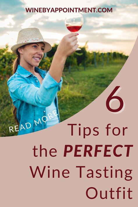 Whether you are a beginner or someone who loves wine, this post offers an easy to follow wine tasting guide on wine tasting outfit ideas. Before the visit, your wine tasting outfit should be on point. Read on for our wine tasting outfit ideas. Our 6 tips will help you make the most out of your next trip to Lodi California wineries or Northern Italy. SAVE & follow winebyappointment.com for wine tasting outfit ideas and wine tasting experiences. #winetastingoutfitideas #winetastingexperience Wine Cheat Sheet, Wine Tasting Guide, Wine Etiquette, California Wineries, Wine Basics, Wine Tasting Outfit, Wine Outfit, Trip To California, Wine Taster