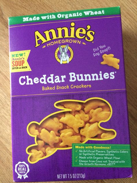 Cheddar bunnies Snack Crackers, Annies Homegrown, School Snacks For Kids, Cheese Cultures, Cracker Snacks, Organic Milk, No Bake Snacks, Nutritious Snacks, Cheese Crackers