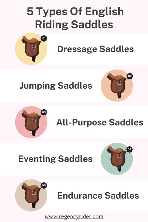 Discover the 5 types of English riding saddles perfect for every equestrian! From dressage to jumping, learn which saddle suits your riding style and enhances your performance. Our comprehensive guide covers features, benefits, and tips to help you choose the best saddle for your needs. #EnglishRiding #EquestrianLife #HorsebackRiding Endurance Saddles, Dressage Competition, Jumping Saddle, English Horse, Dressage Saddle, English Riding, Horse Equestrian, Equestrian Life, Horse Saddles