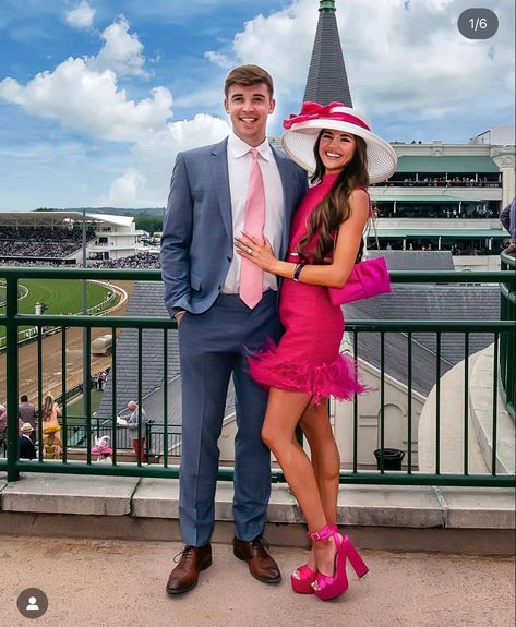 Couples Derby Outfits, Kentucky Derby Outfit Couple, Men Derby Outfit, Derby Day Outfits For Women, Kentucky Derby Party Ideas Outfit, Kentucky Derby Couples Outfits, Kentucky Derby Outfit For Women Classy, Derby Outfits Men, Kentucky Derby Outfit For Women