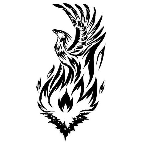 Phoenix Rising From Fire Tattoo Design Tato Phoenix, Phoenix Tattoo For Men, Stammestattoo Designs, Small Henna Tattoos, Phoenix Bird Tattoos, Phönix Tattoo, Kunst Tattoos, Phoenix Tattoo Design, Phoenix Design