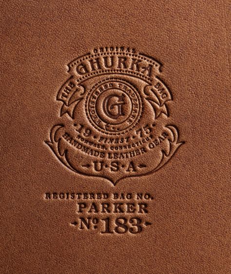 Ghurka - Stranger & Stranger Leather Graphic Design, Modern Heraldry, Drinks Packaging, Print Techniques, Stranger And Stranger, Logo Sketches, Hand Lettering Inspiration, Gucci Soho Disco Crossbody, Typography Letters