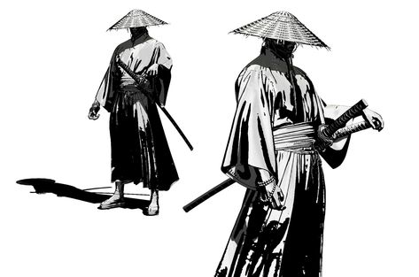 Anime Powers, Samurai Clothing, Black Samurai, Hat Drawing, The Last Samurai, Life Drawing Reference, Kobe Bryant Pictures, Samurai Artwork, Graphic Book