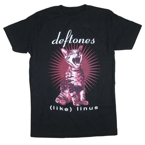 Deftones Cat, Deftones Shirt, Lifeguard Hoodie, Merch Products, Pink Crewneck Sweatshirt, Button Down Shirt Mens, Cat Shirt, Long Sleeve Plaid, Navy Shirt