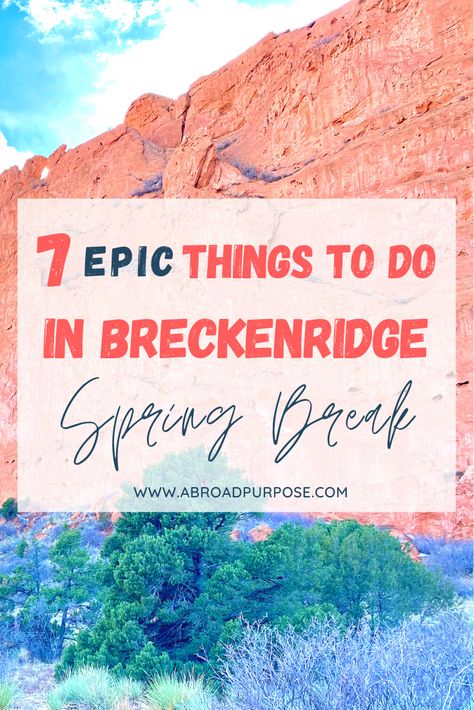 Planning a Breckenridge Spring Break trip? This post is focused on things to do in Breckenridge Colorado, or “Breck”, and Colorado Springs as of March 2021. In addition to the fun things to do in Breckenridge, I share experiences about Breckenridge mask requirements, altitude sickness, and even what to expect for dining at restaurants. This information is based on a Breckenridge spring break ski trip in March 2021. Breckenridge Colorado Spring, Things To Fo, Dillon Colorado, Evergreen Colorado, Altitude Sickness, Spring Break Trips, Breckenridge Colorado, Single Moms, Fun Places To Go