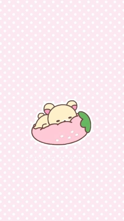 San-x Wallpaper, Rilakuma Wallpapers, Rilakkuma Wallpaper, Dark Kawaii, Goth Wallpaper, Soft Pink Theme, Iphone Wallpaper Kawaii, Sanrio Wallpaper, Iphone App Design