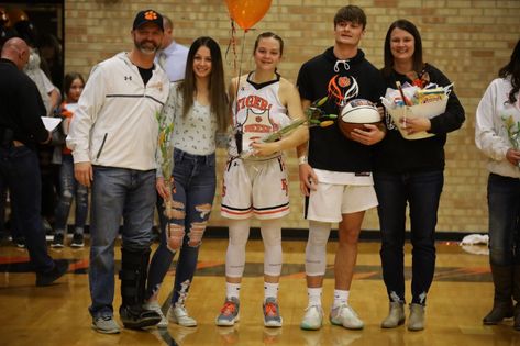 RSHS Seniors Recognized During Senior Night Basketball Games | SweetwaterNOW Senior Night Basketball, Basketball Senior Night Gifts, Night Volleyball, Night Basketball, Volleyball Senior Night, Basketball Senior Night, Games Night, Senior Night Gifts, Rock Springs